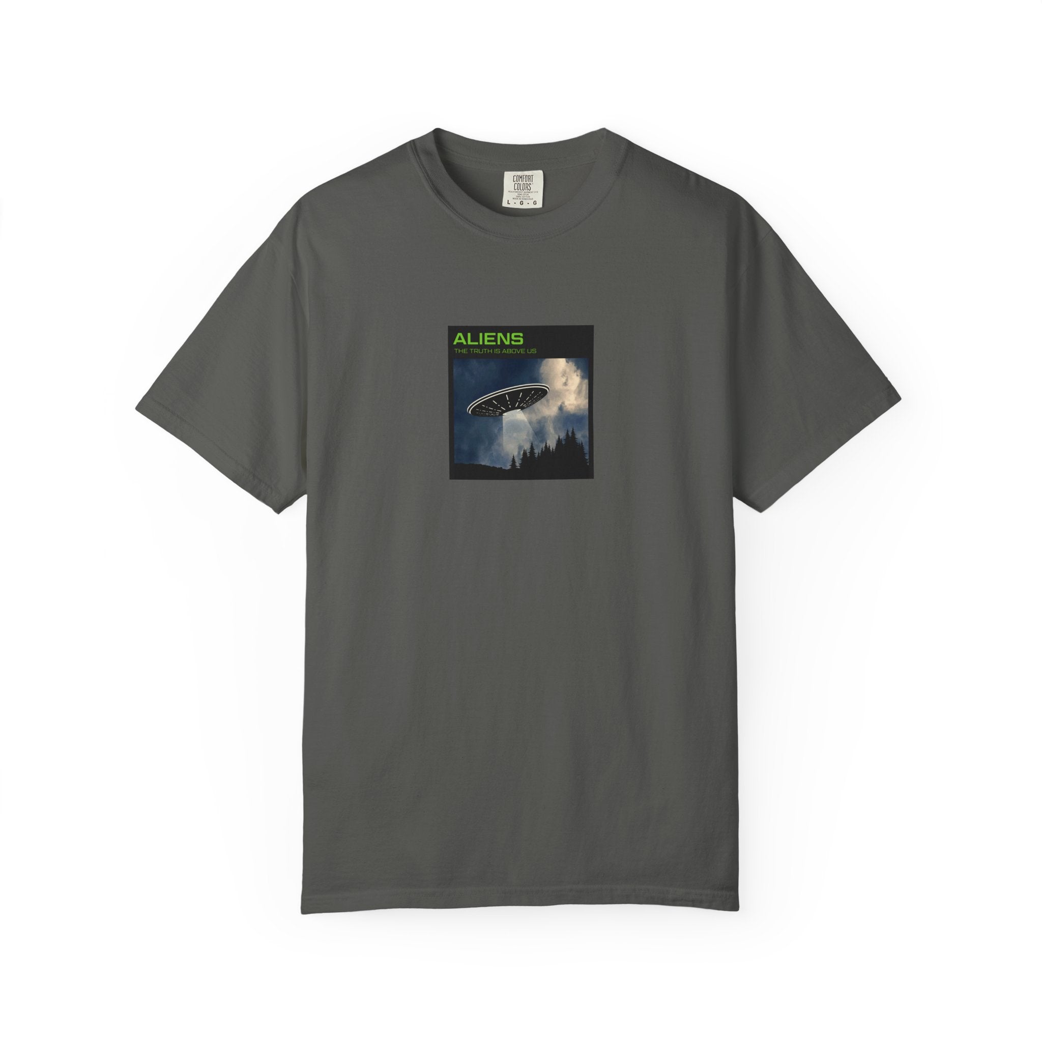 Aliens UFO Night Graphic T-Shirt Printify