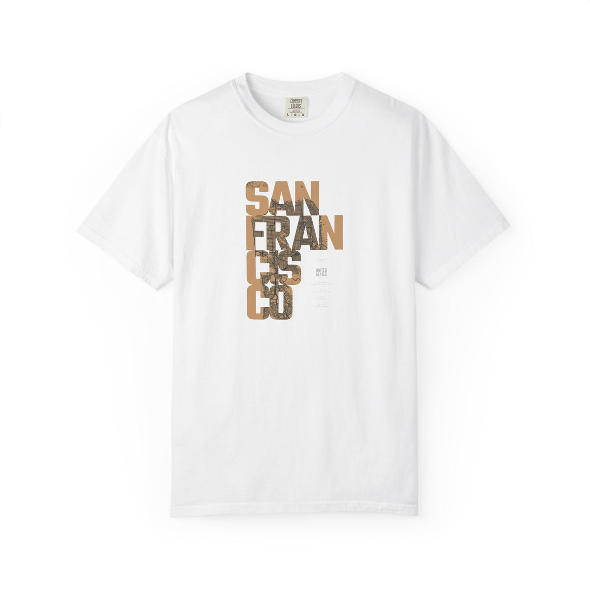 San francisco vertical logo graphic t-shirt