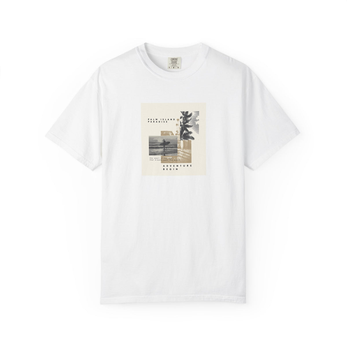 Unisex garment-dyed graphic t-shirt