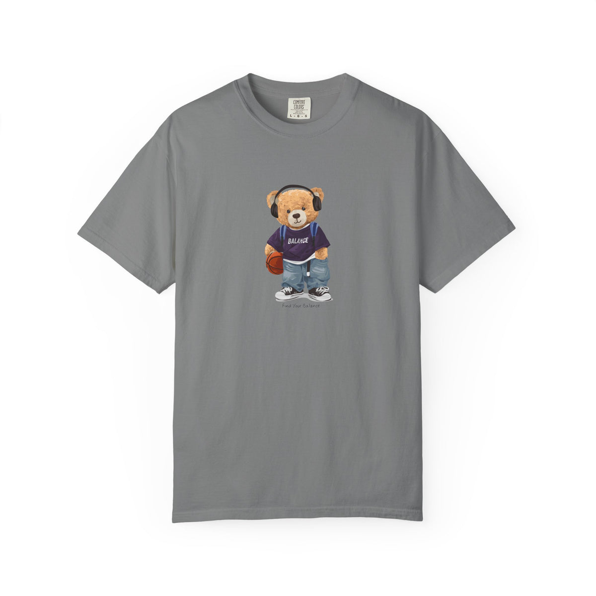 Teddy bear basketball tee