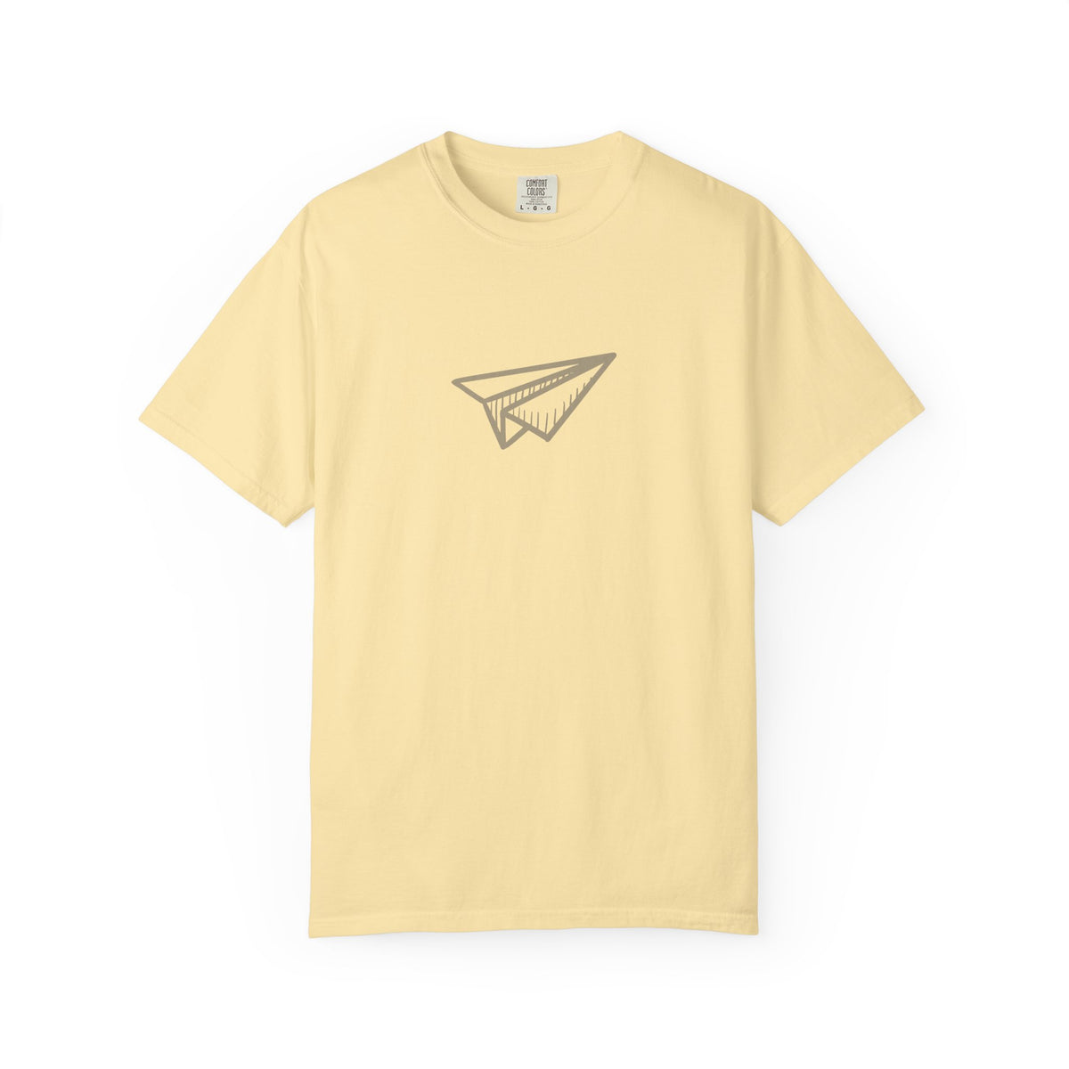 Retro paper airplane graphic t-shirt