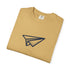 Paper airplane wanderlust graphic t-shirt