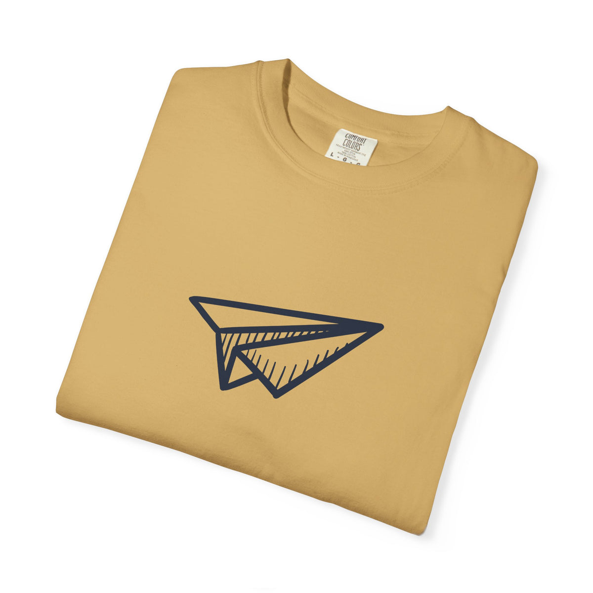Paper airplane wanderlust graphic t-shirt