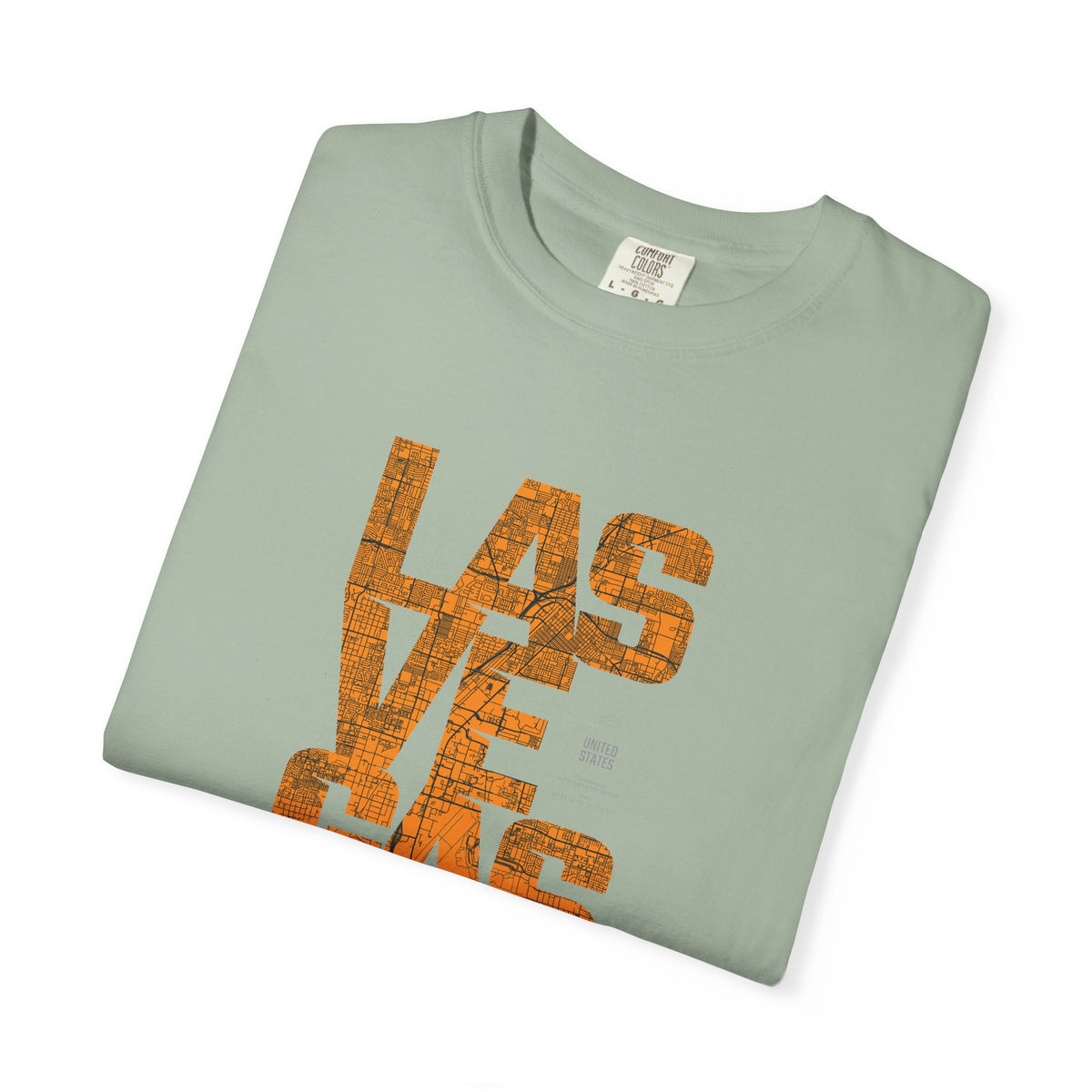 Las Vegas Vintage Text T-Shirt Printify