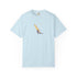 Light blue windsurfing sunset graphic t-shirt