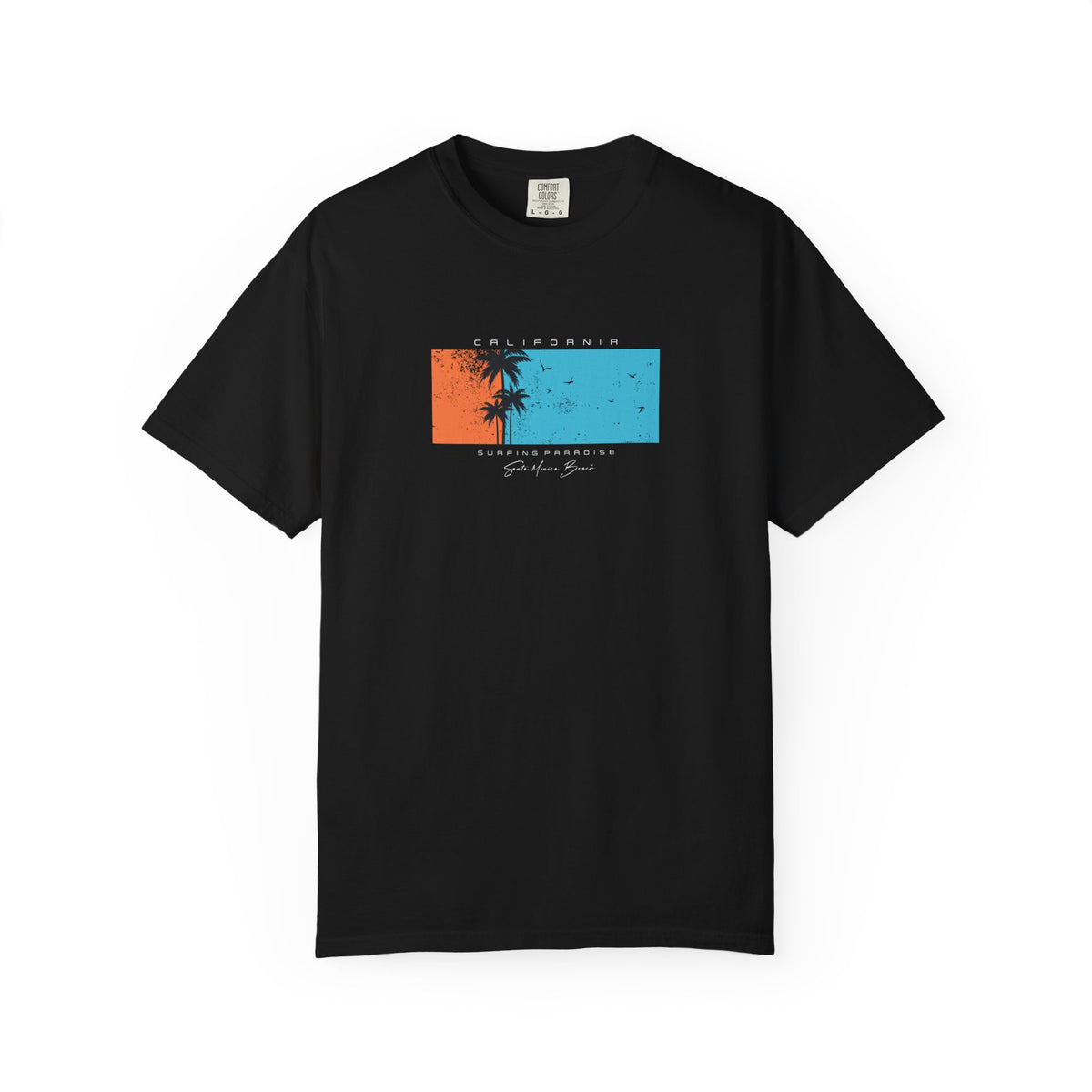 Sunset palms graphic t-shirt