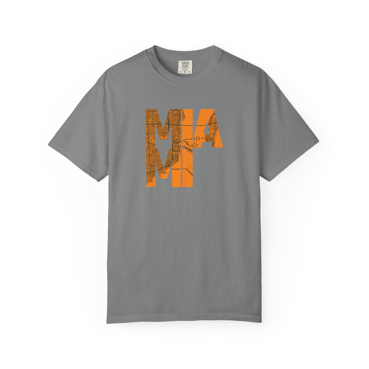 Mia mi retro block graphic t-shirt
