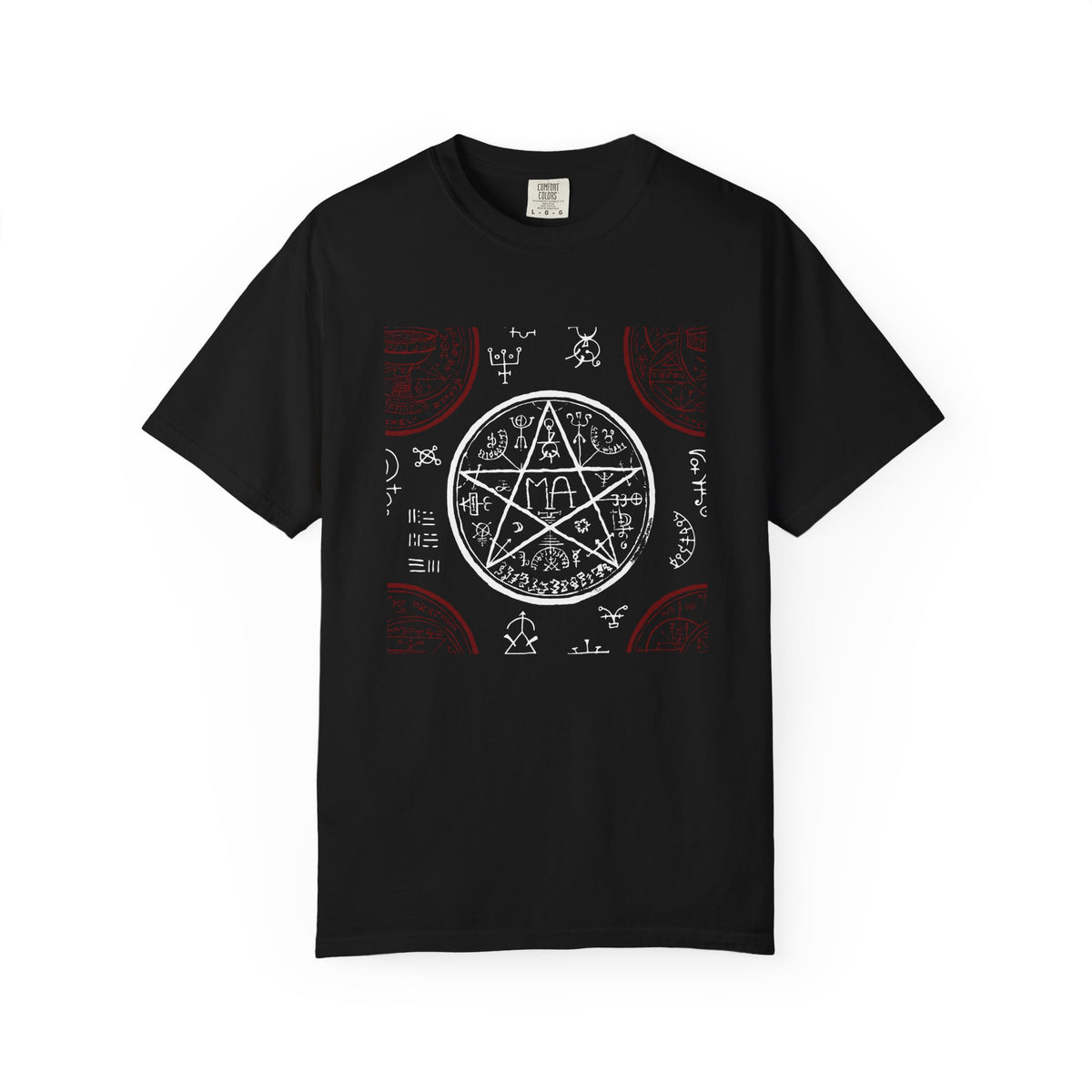 Occult Pentagram Symbol T-Shirt — Vintage Witchcraft Sigils Tee Printify