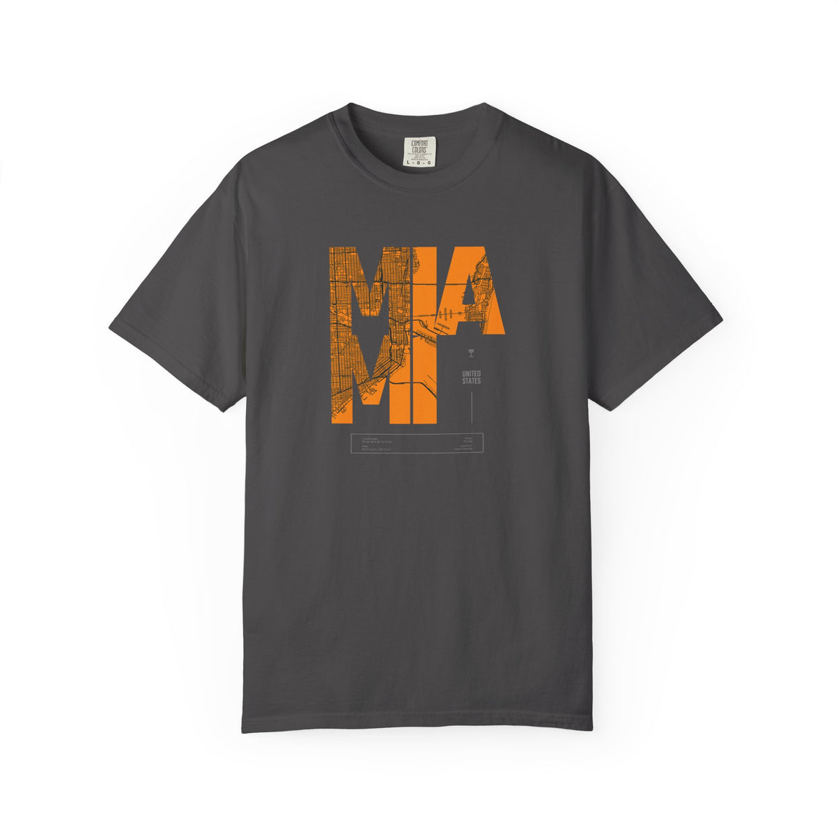 Mia mi retro block graphic t-shirt