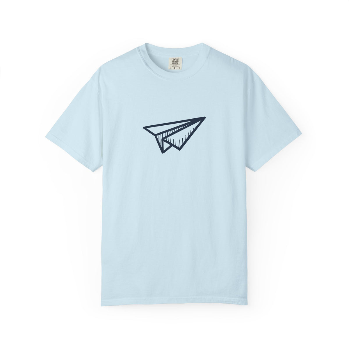 Paper airplane wanderlust graphic t-shirt