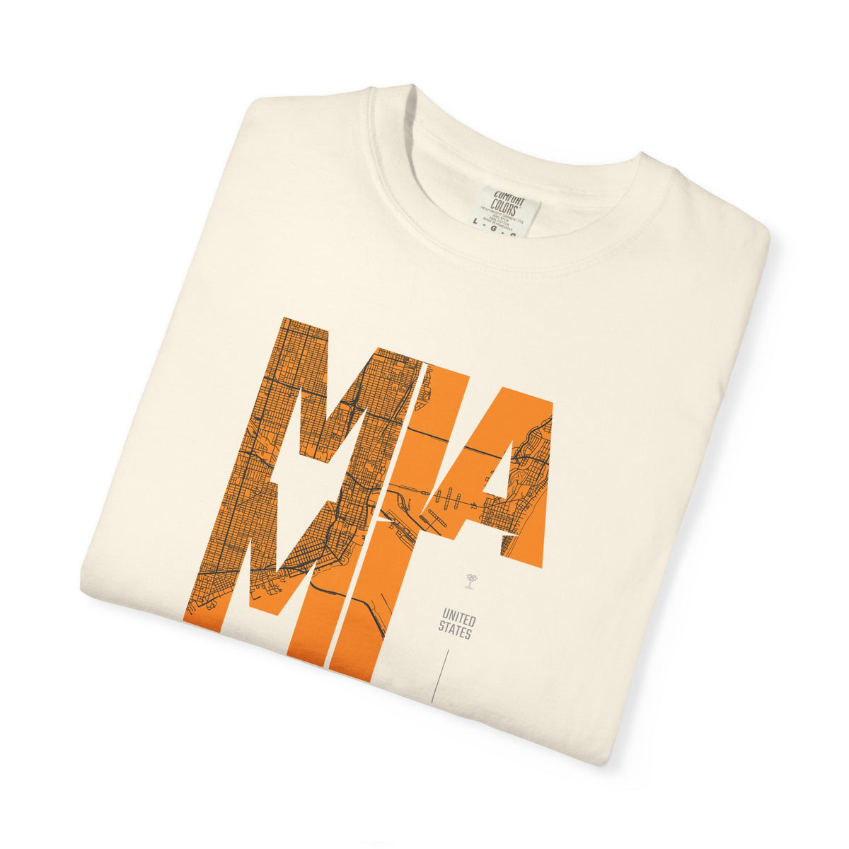 MIA MI Retro Block Graphic T-Shirt Printify