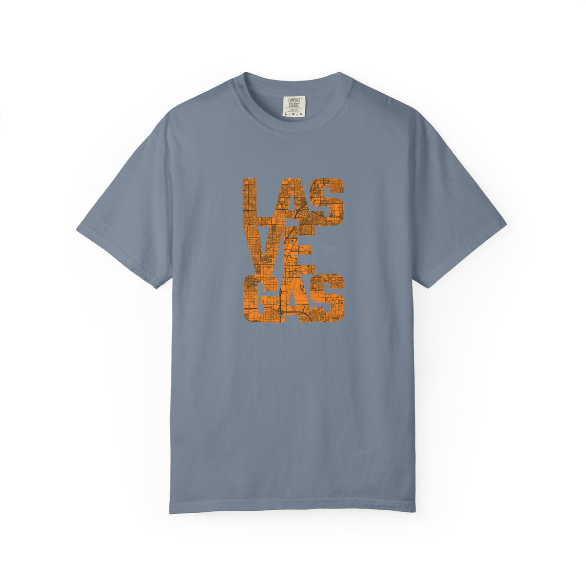 Las vegas vintage text graphic t-shirt