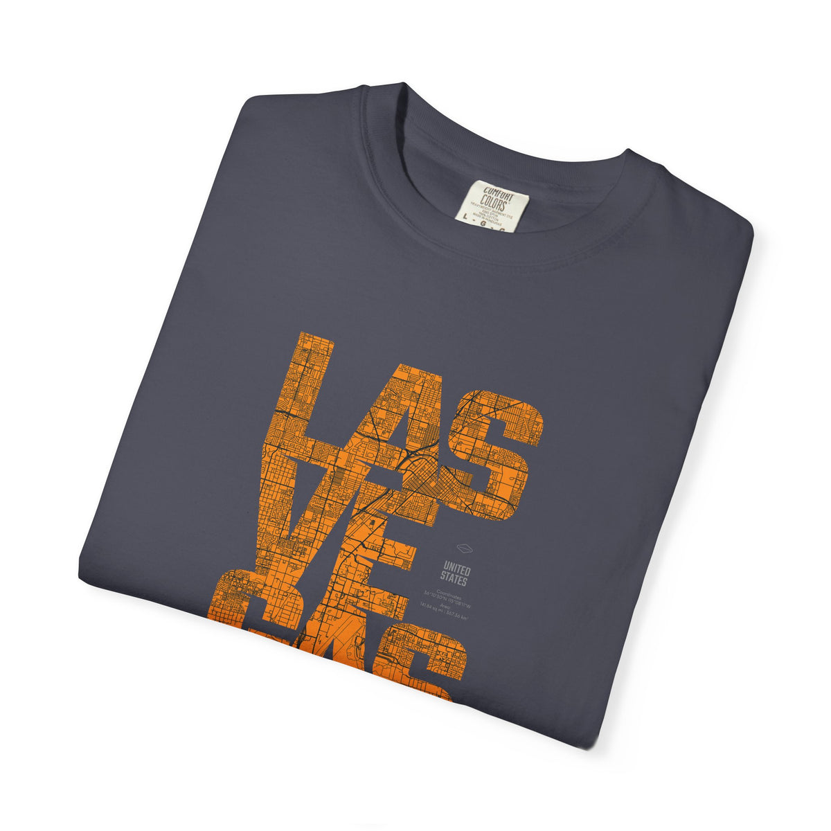 Las Vegas Vintage Text T-Shirt Printify