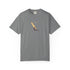 Gray windsurfing sunset graphic t-shirt