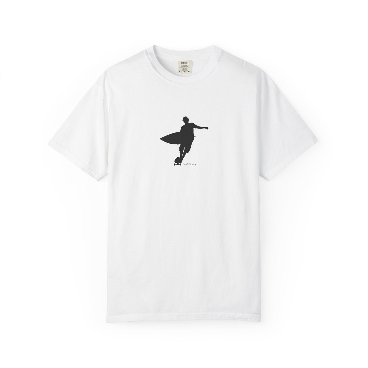 Surfboard silhouette surfer graphic t-shirt