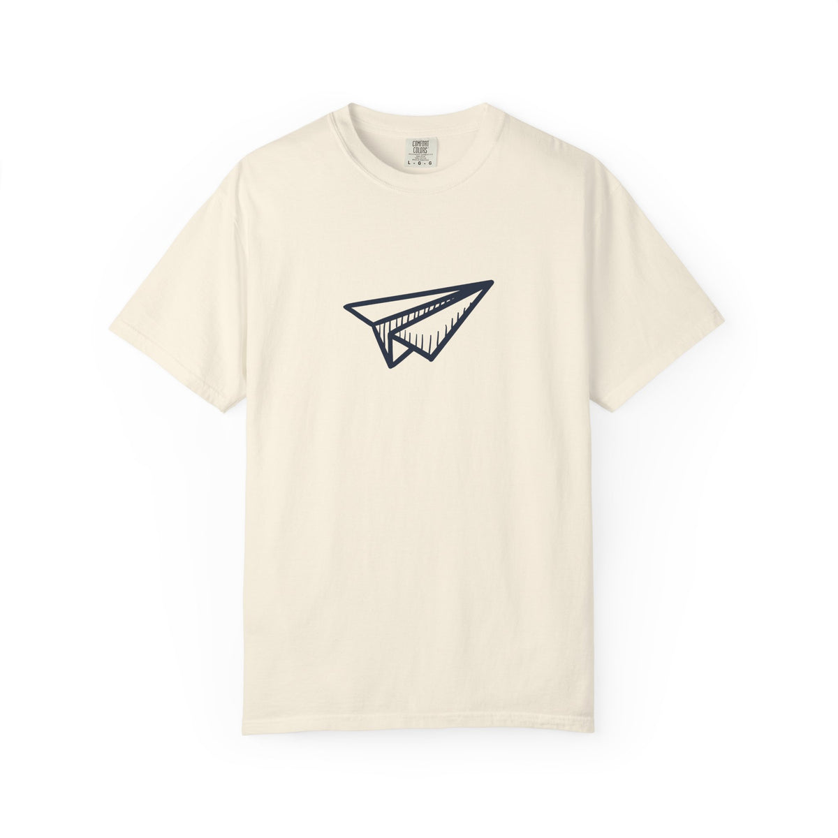 Paper airplane wanderlust graphic t-shirt
