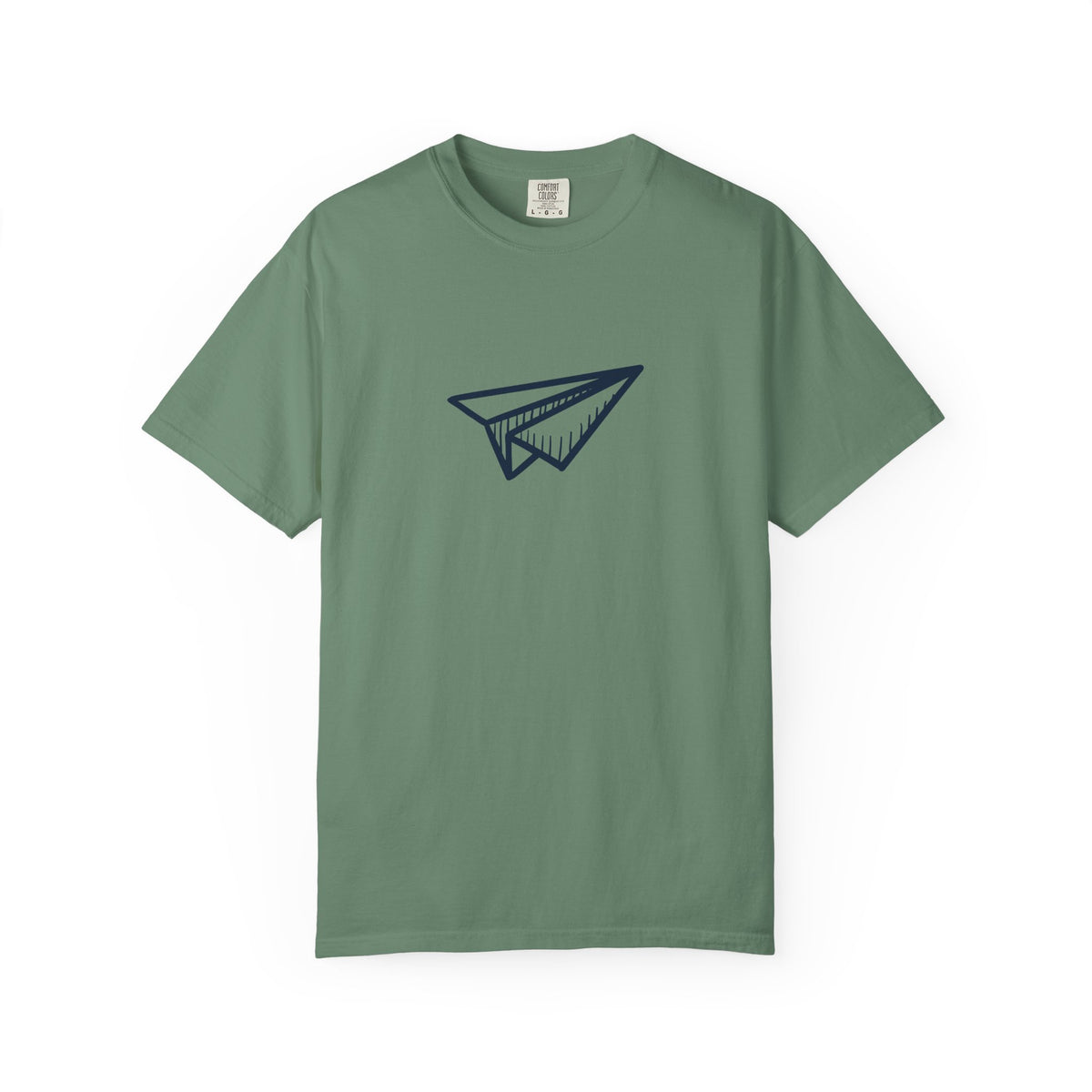 Paper airplane wanderlust graphic t-shirt