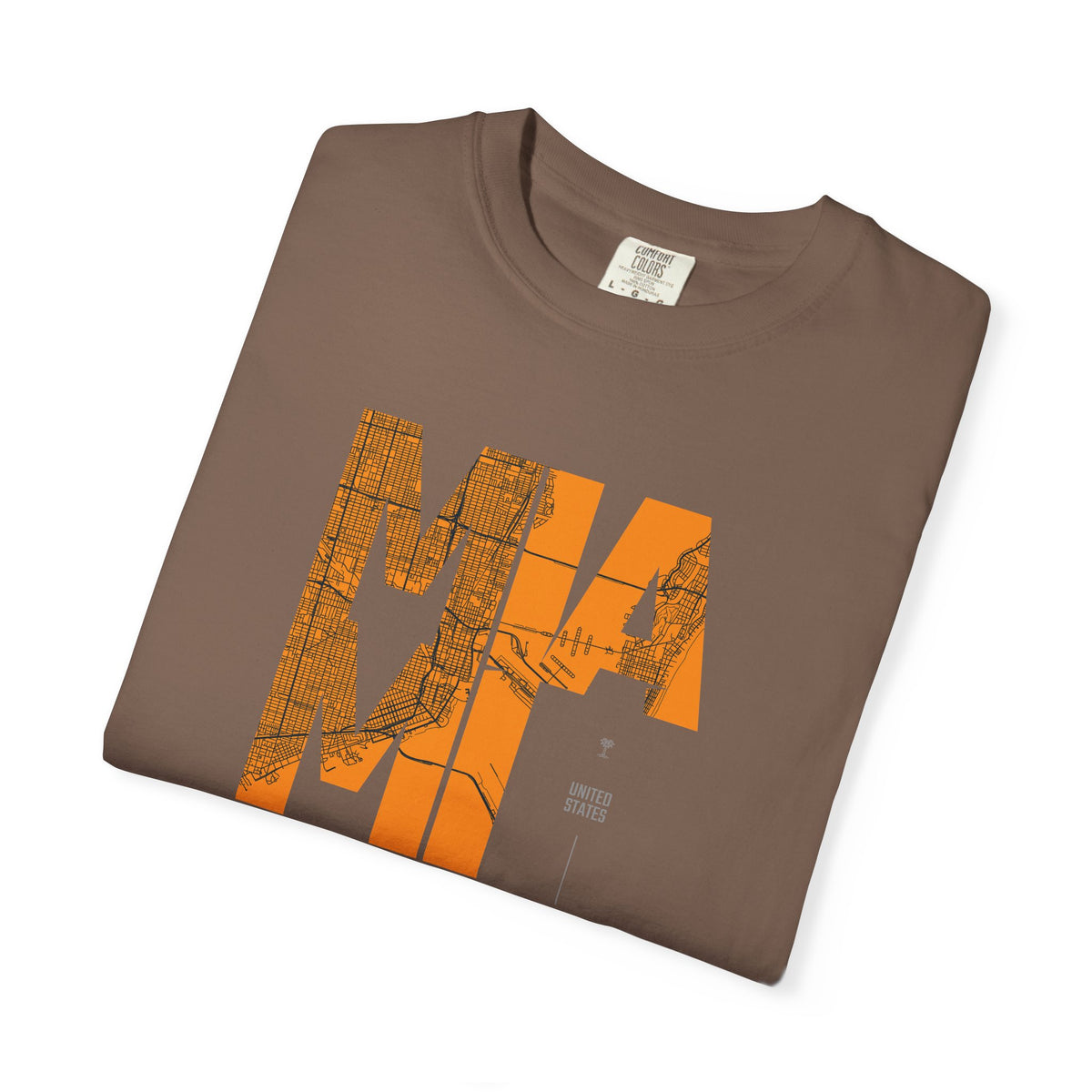 MIA MI Retro Block Graphic T-Shirt Printify