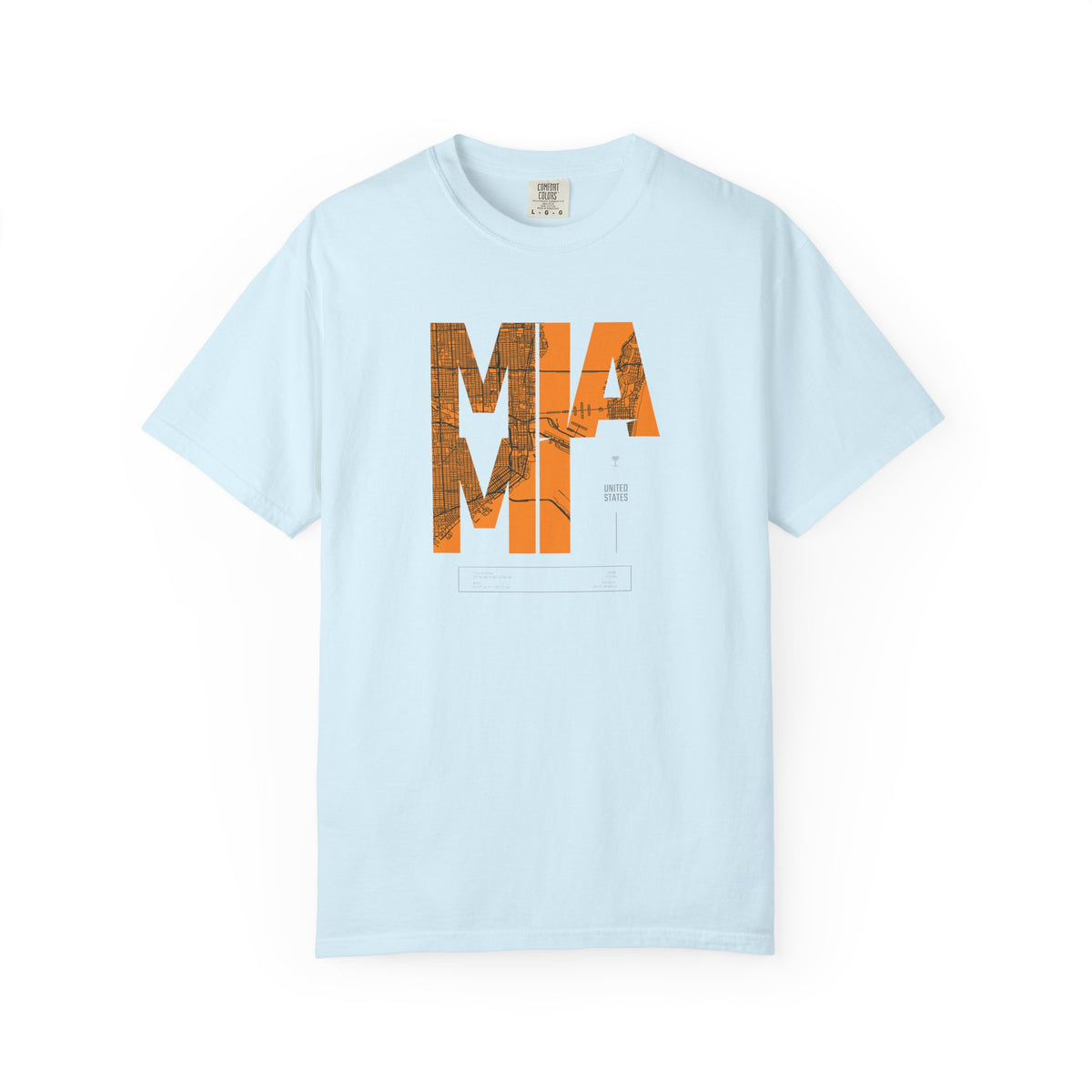 Mia mi retro block graphic t-shirt