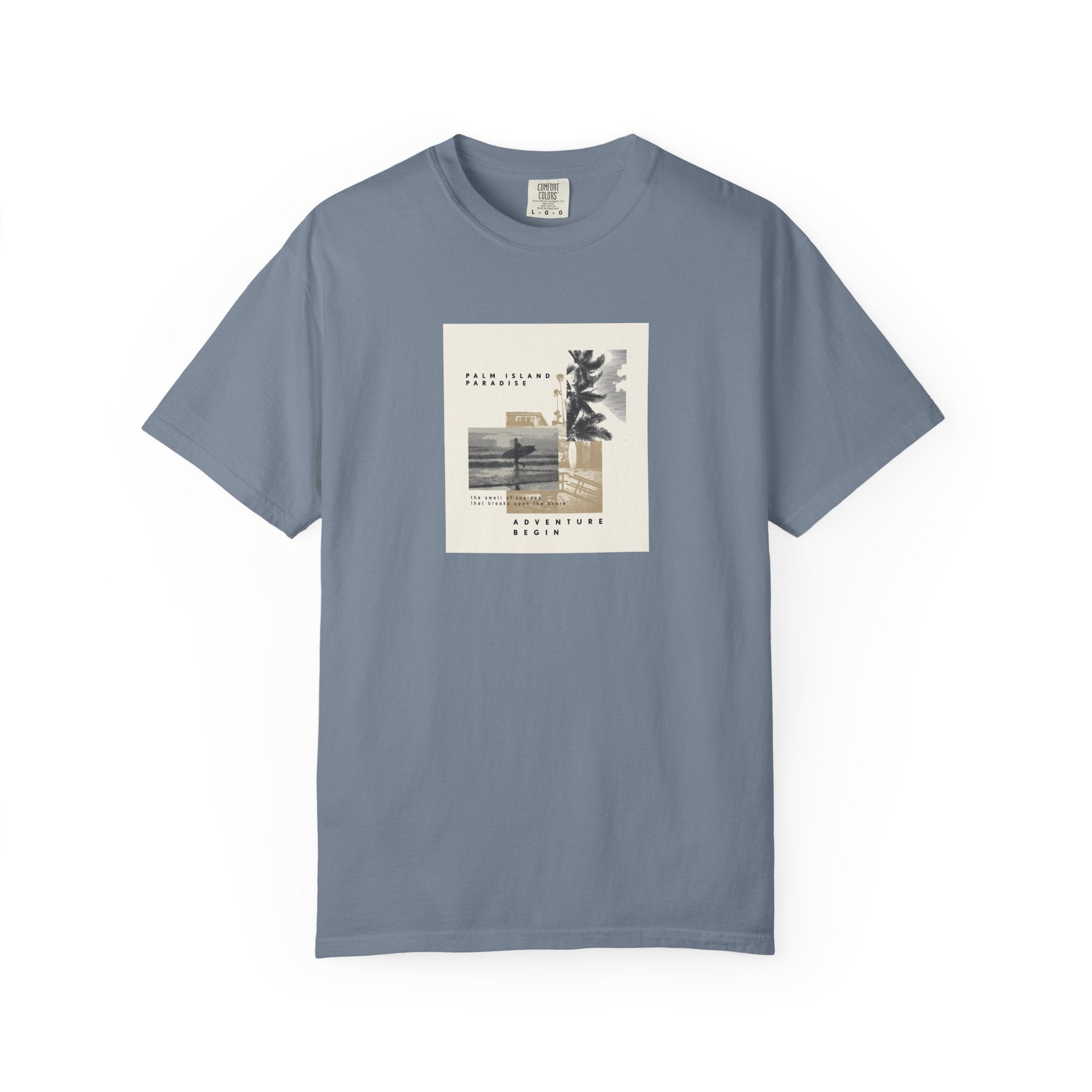 Unisex garment-dyed graphic t-shirt