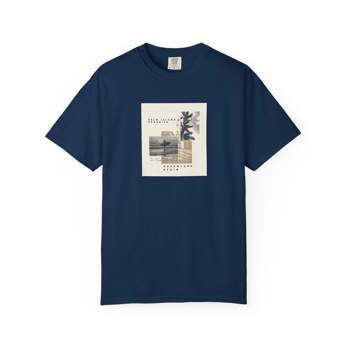Unisex garment-dyed graphic t-shirt