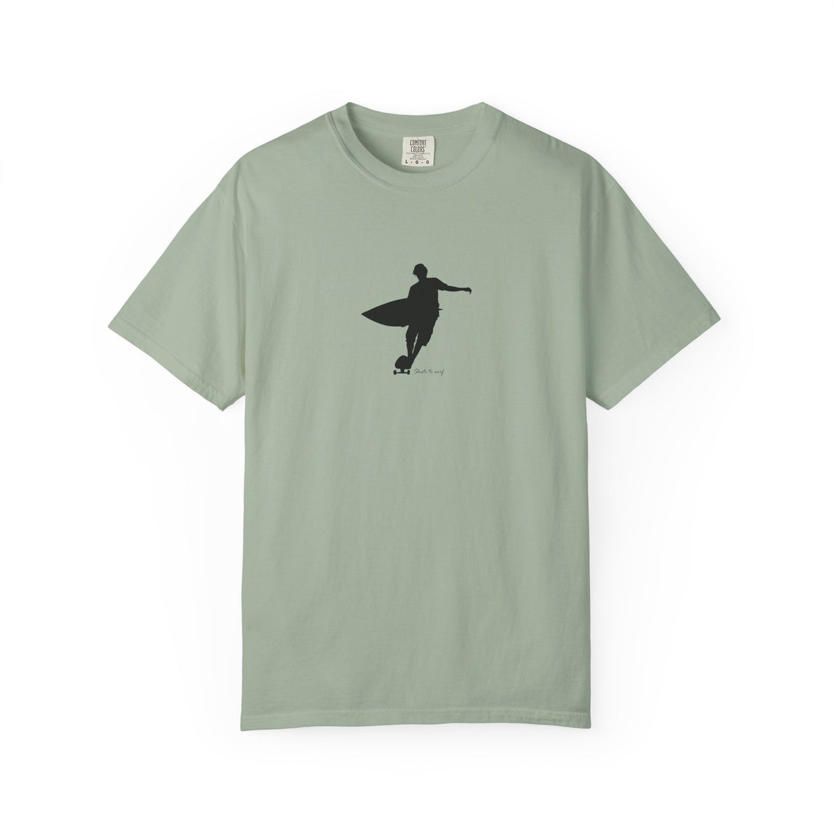 Surfboard silhouette surfer graphic t-shirt