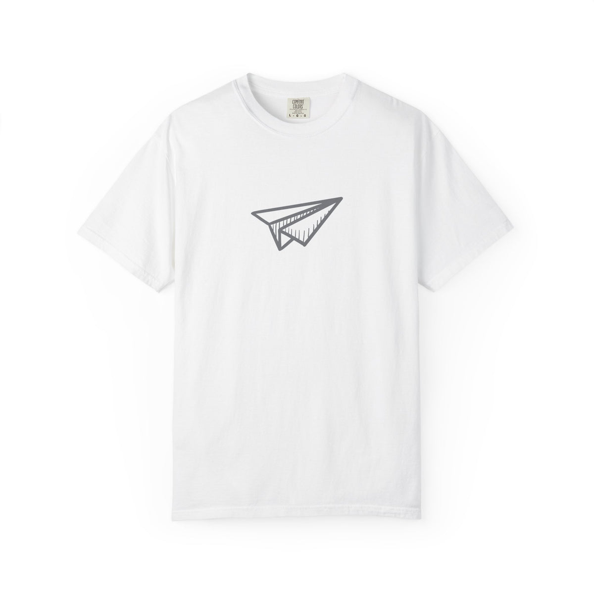 Paper airplane travel graphic t-shirt