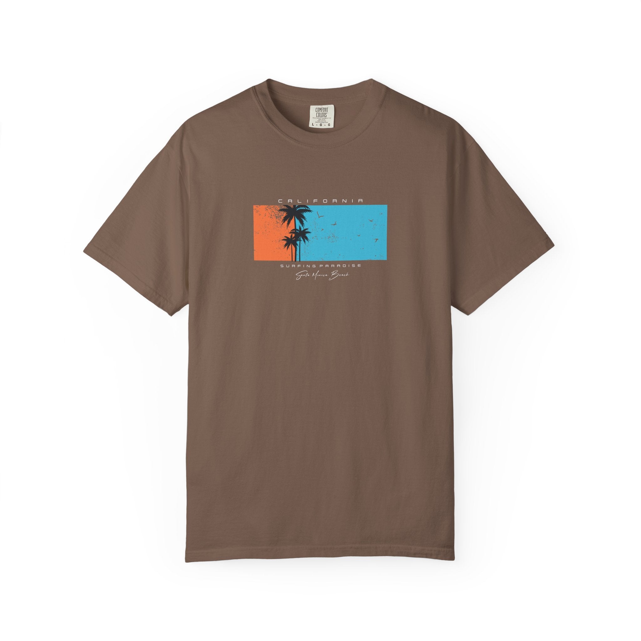 Sunset palms graphic t-shirt
