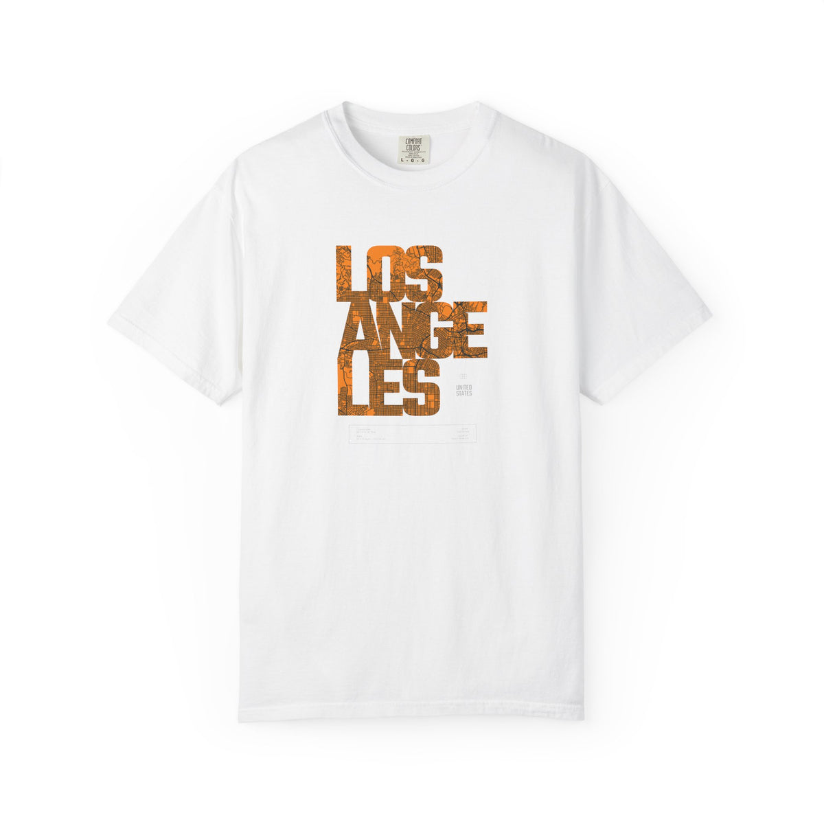 Los angeles text graphic t-shirt