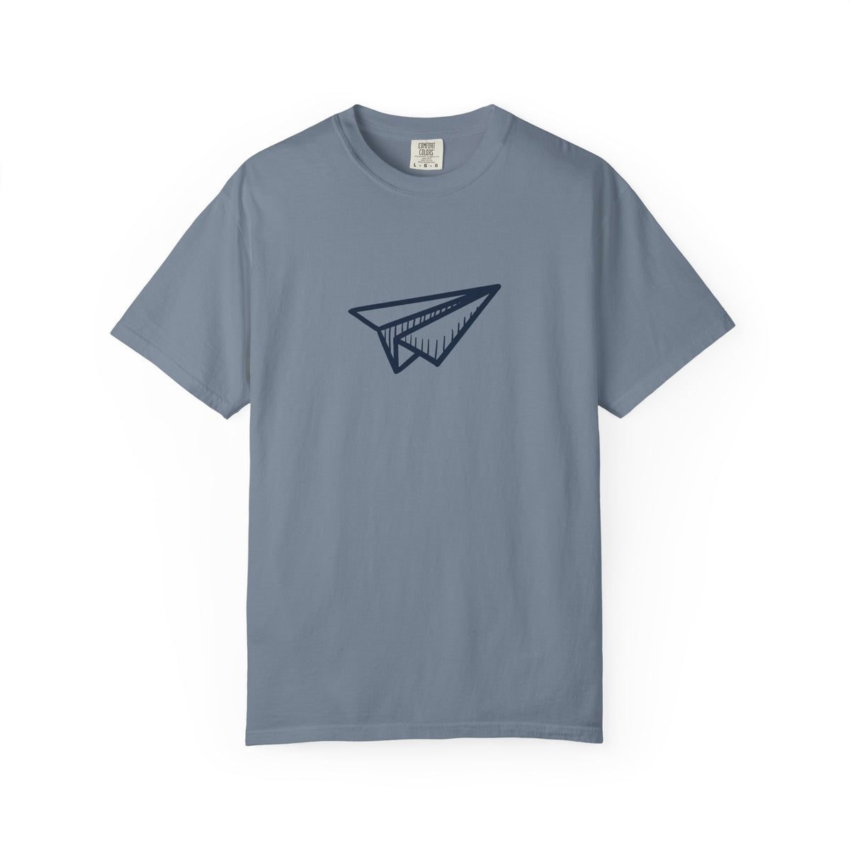 Paper airplane wanderlust graphic t-shirt