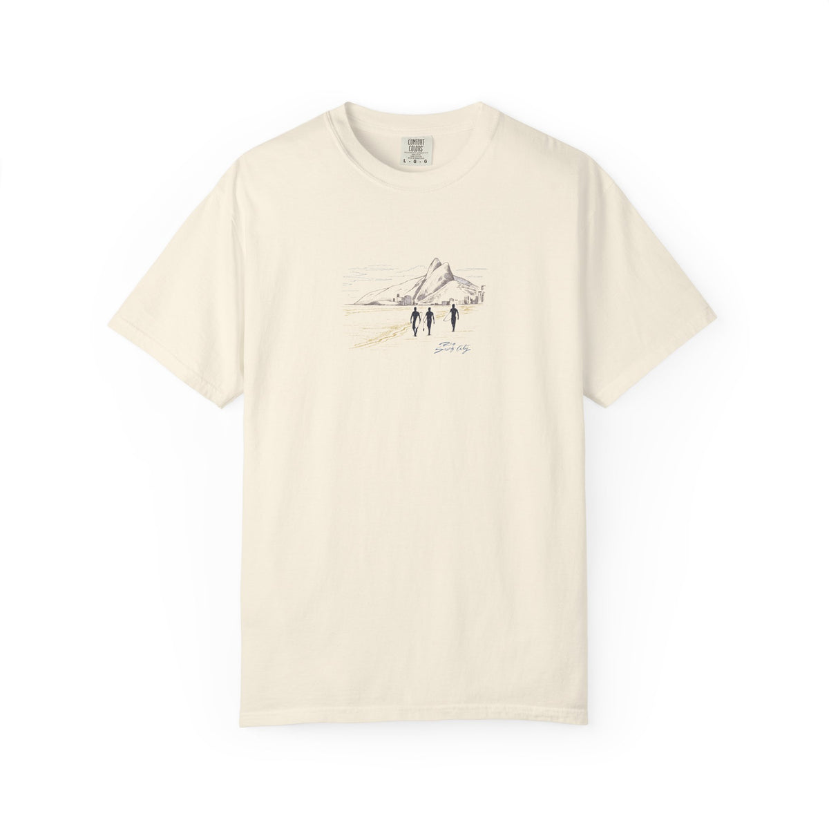 Beige mountain walk graphic t-shirt