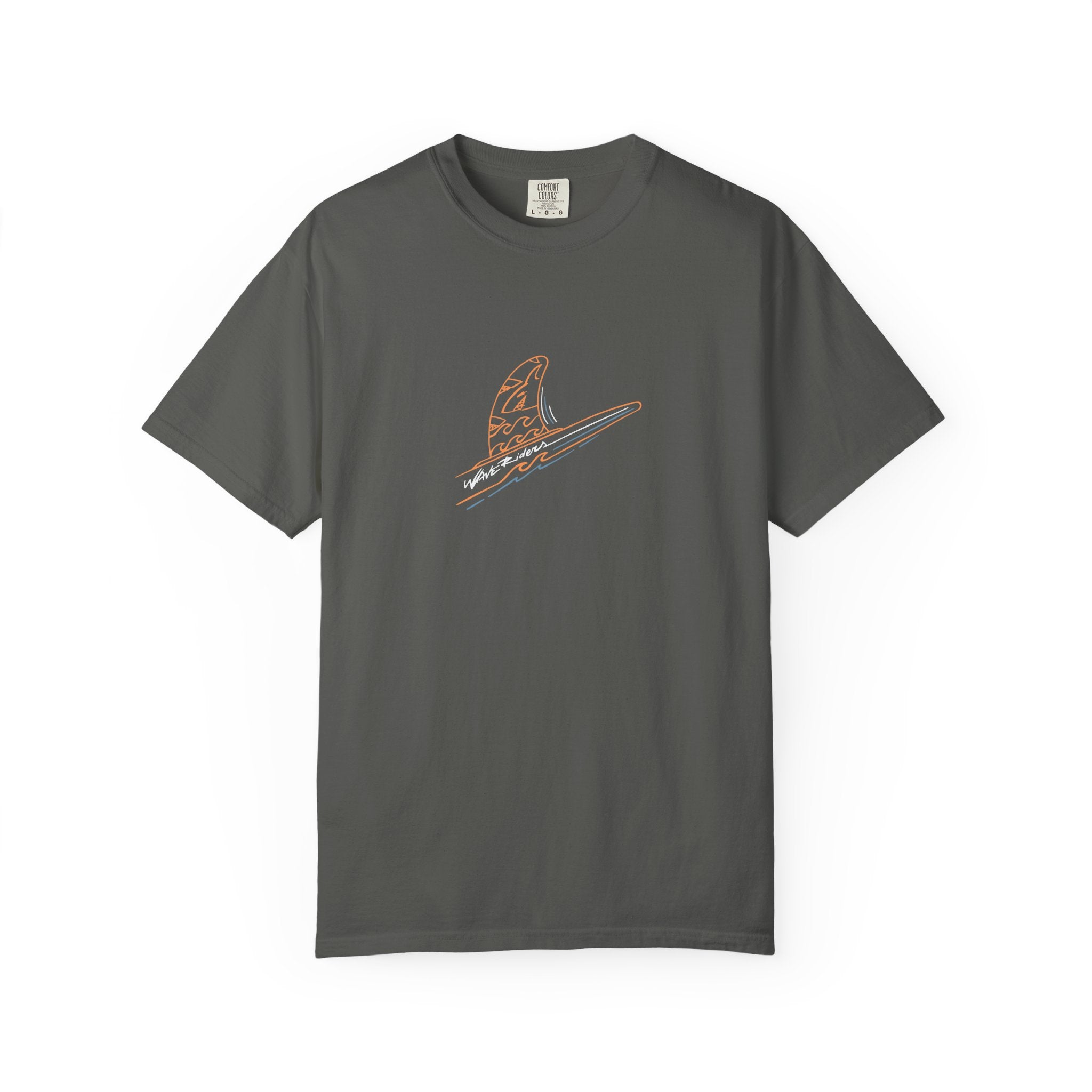 Minimal surfboard fin graphic t-shirt