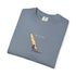 Folded gray windsurfing sunset graphic t-shirt