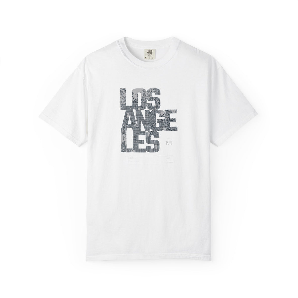 Los angeles camouflage graphic t-shirt