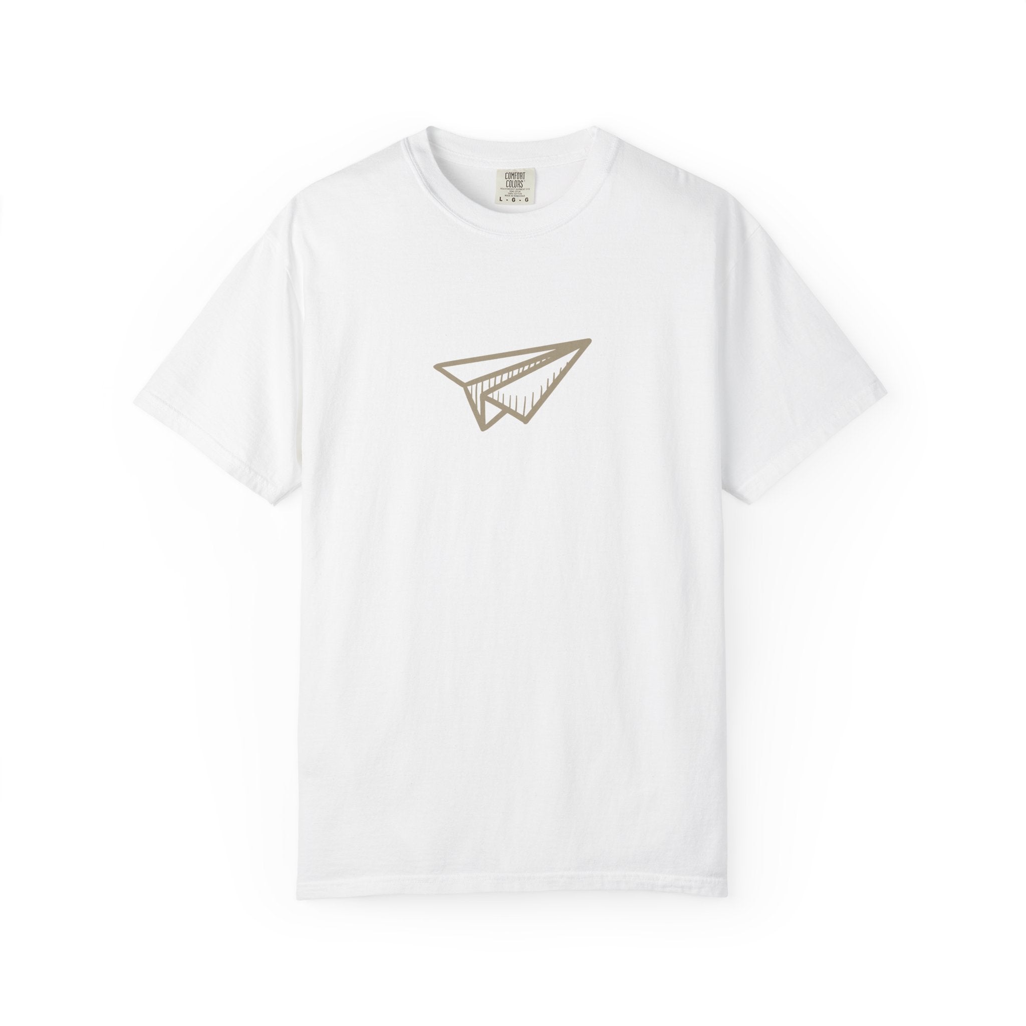 Retro paper airplane graphic t-shirt