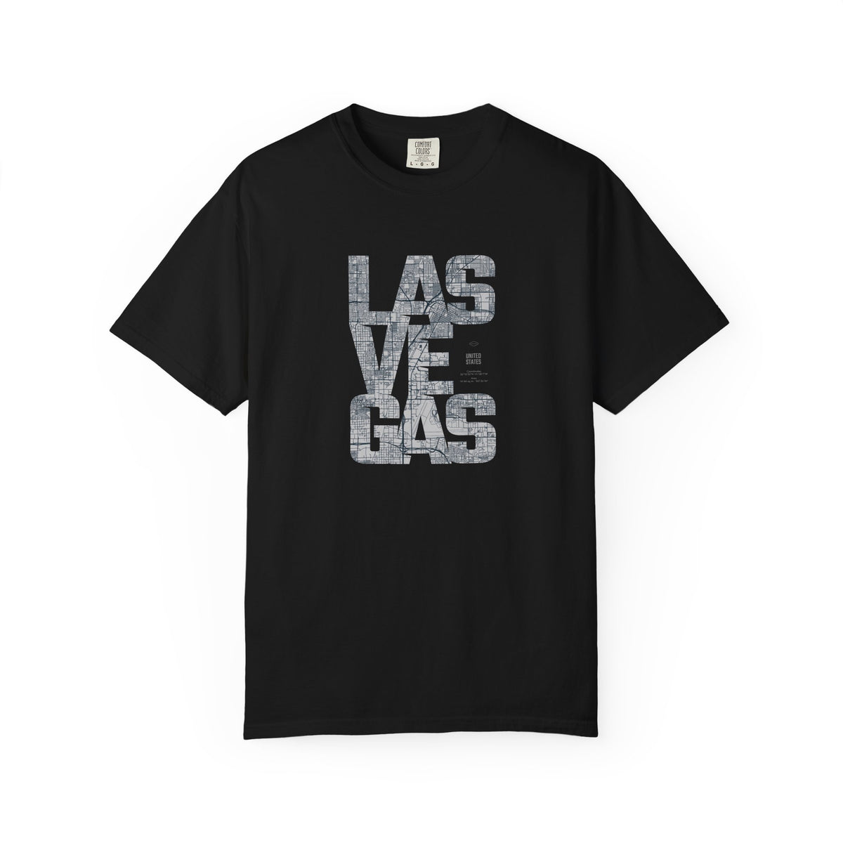 Las vegas vintage block tee