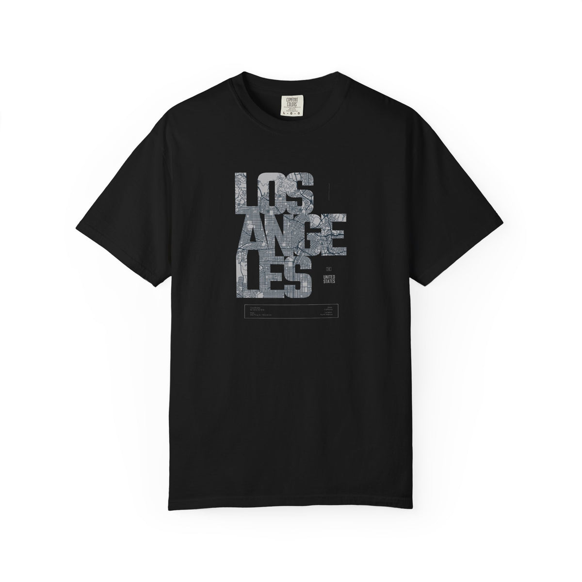 Los angeles camouflage graphic t-shirt