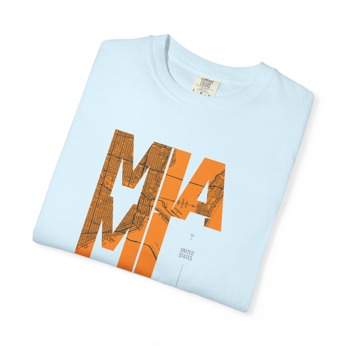 MIA MI Retro Block Graphic T-Shirt Printify