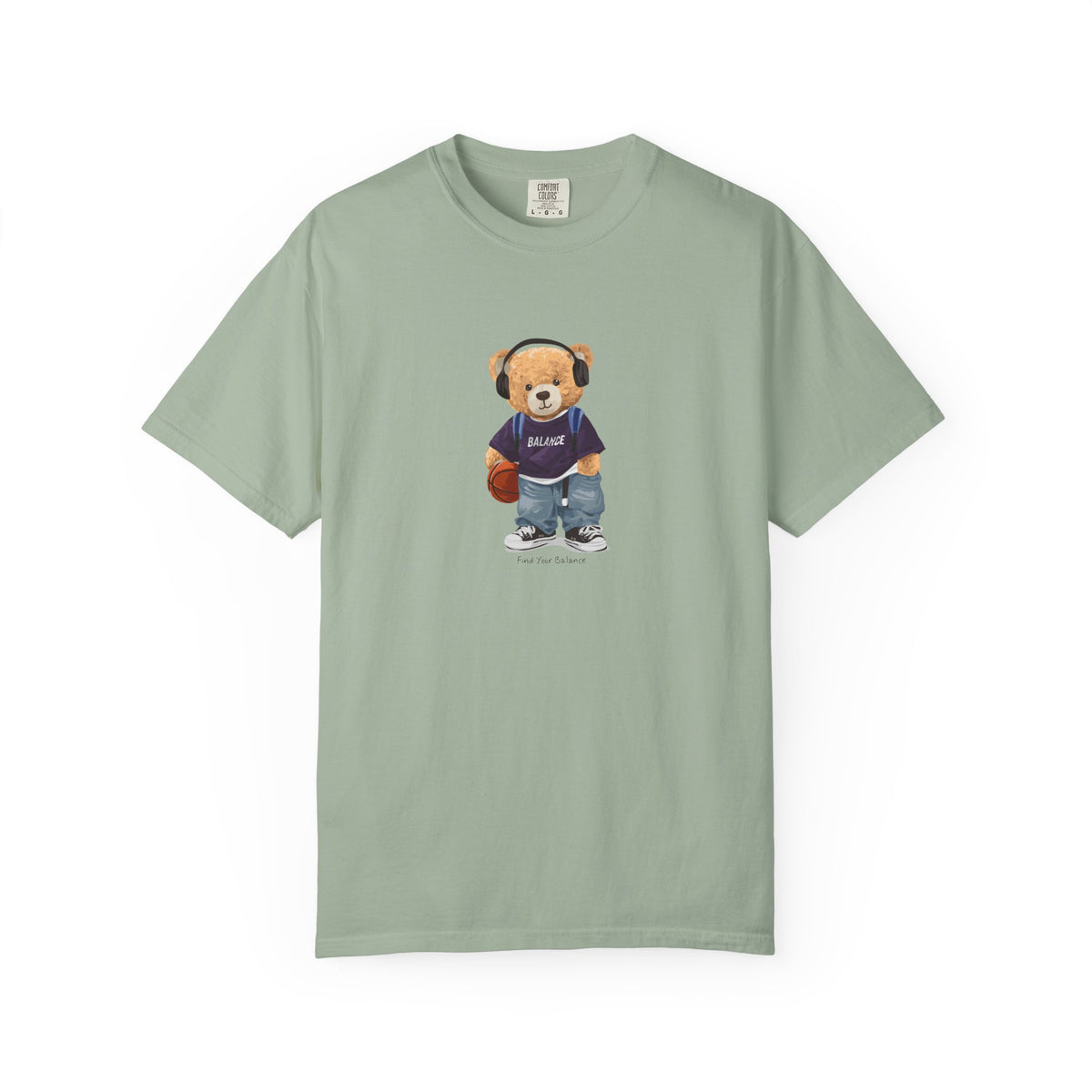 Teddy bear basketball tee