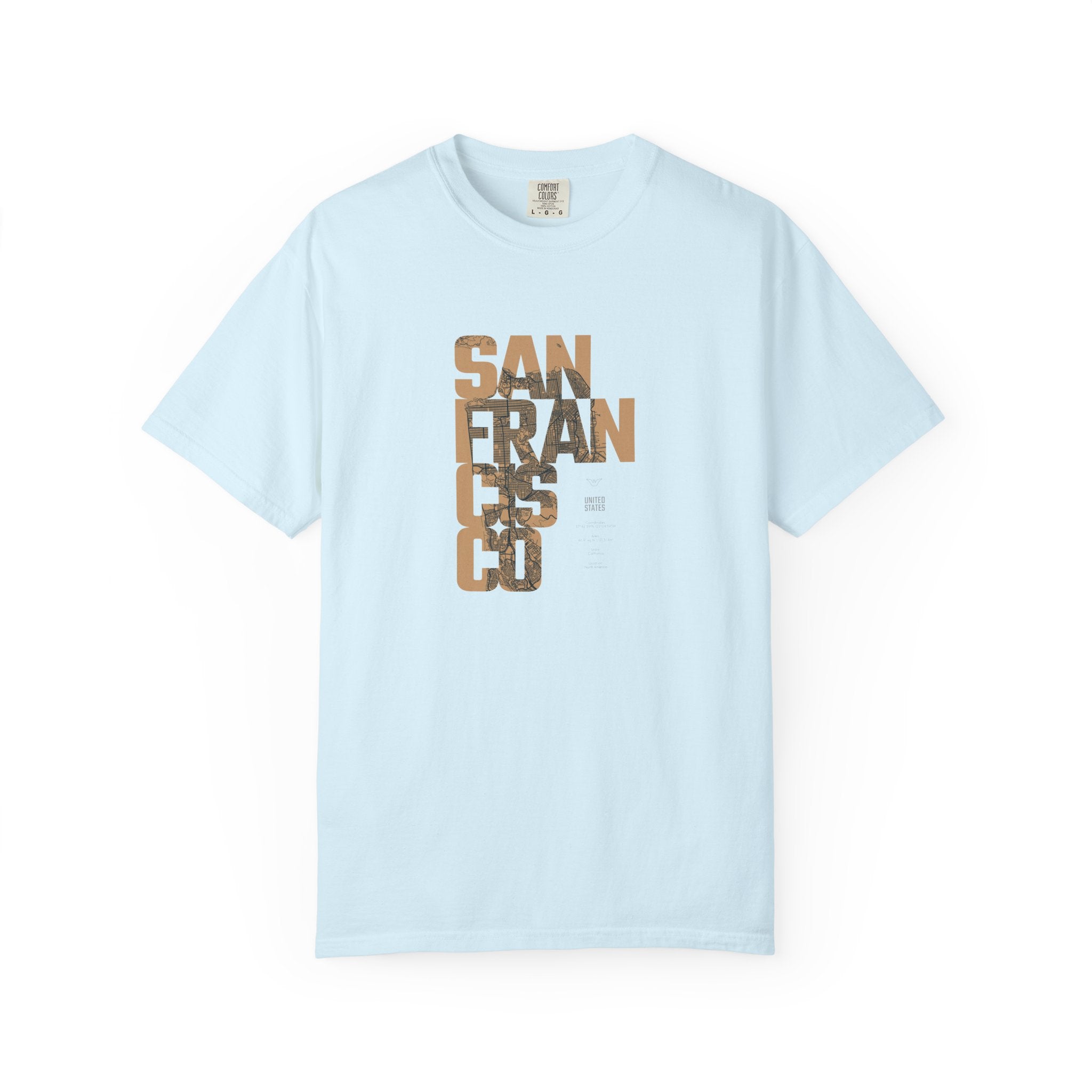 San francisco vertical logo graphic t-shirt