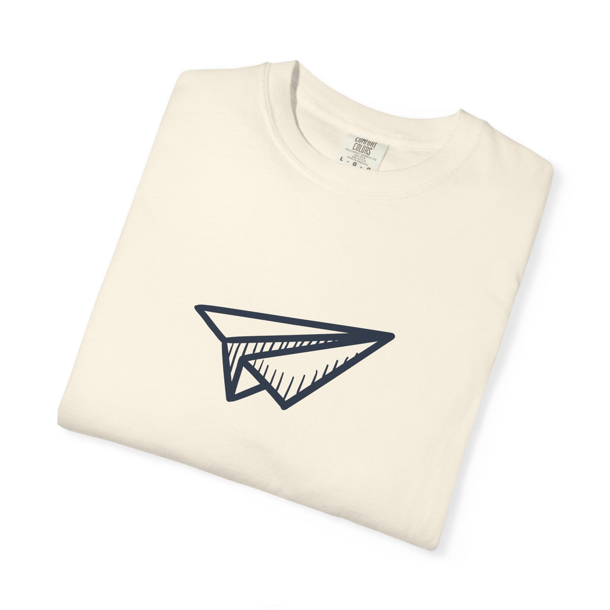 Paper airplane wanderlust graphic t-shirt