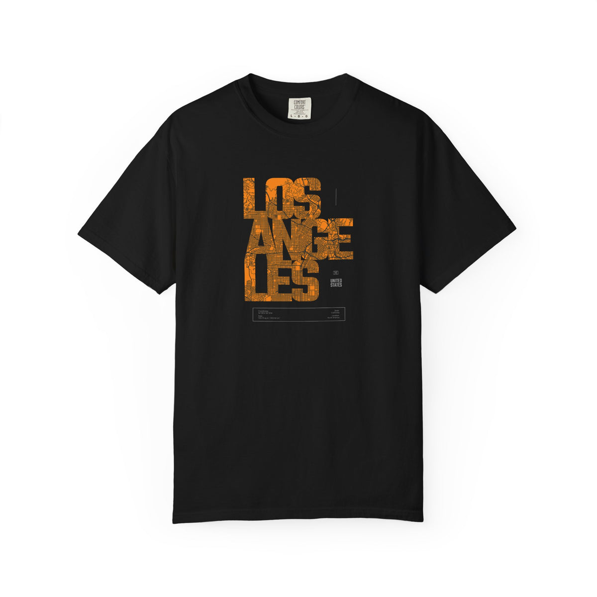 Los angeles text graphic t-shirt