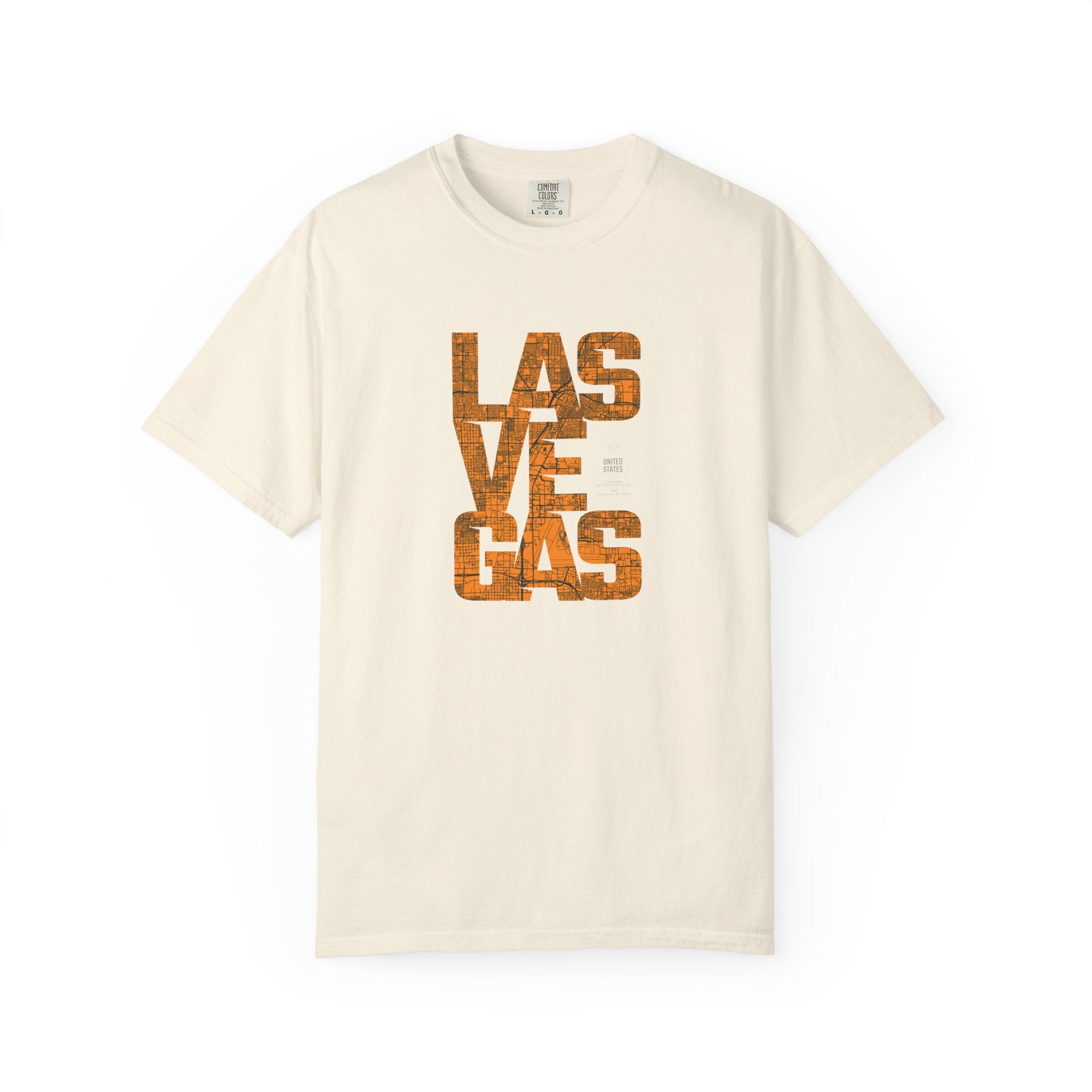 Las vegas vintage text graphic t-shirt