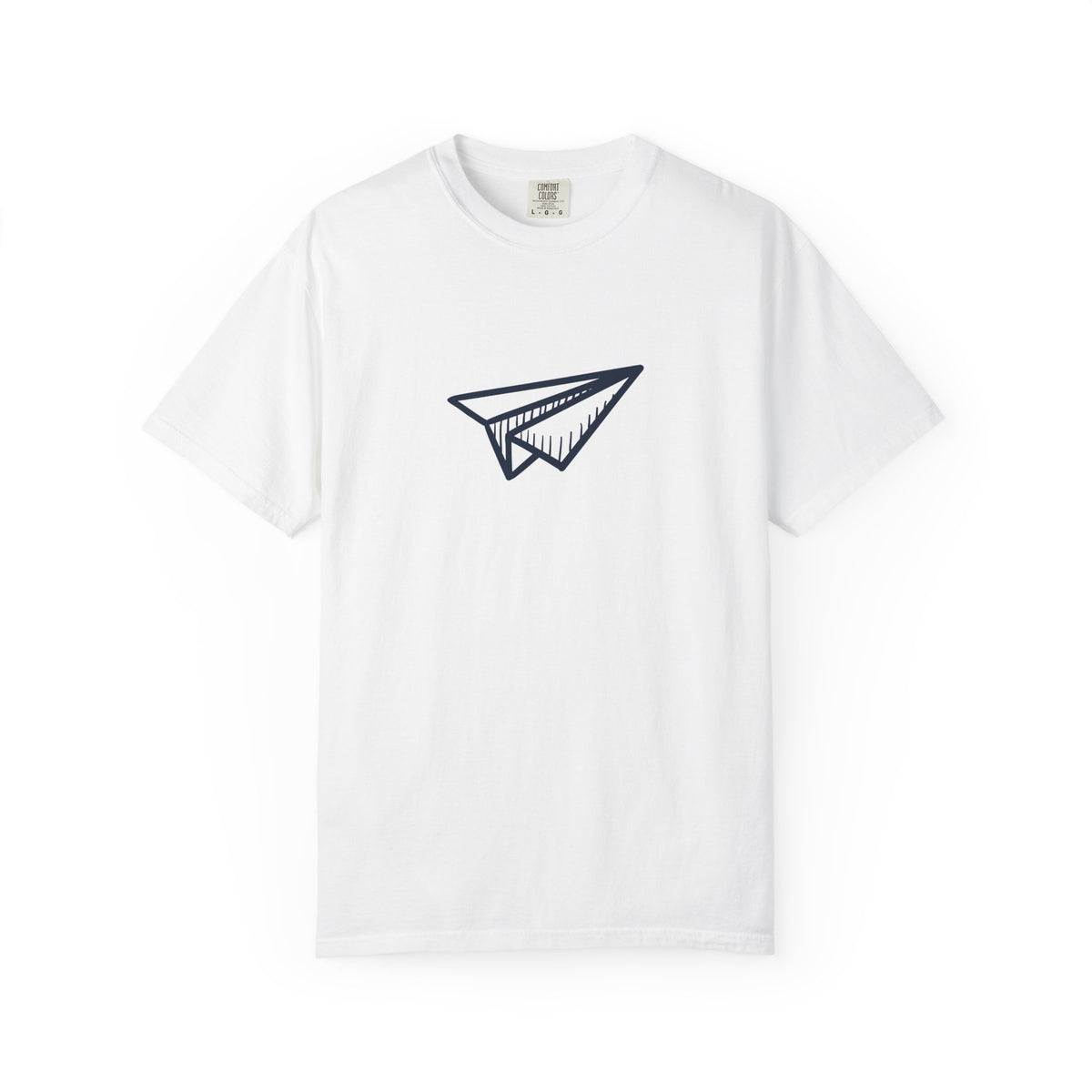 Paper airplane wanderlust graphic t-shirt