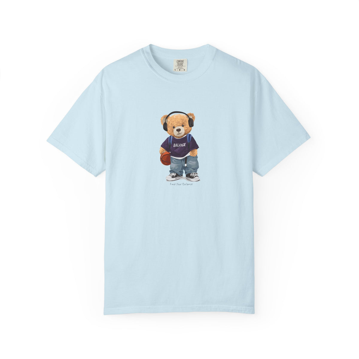 Teddy bear basketball tee