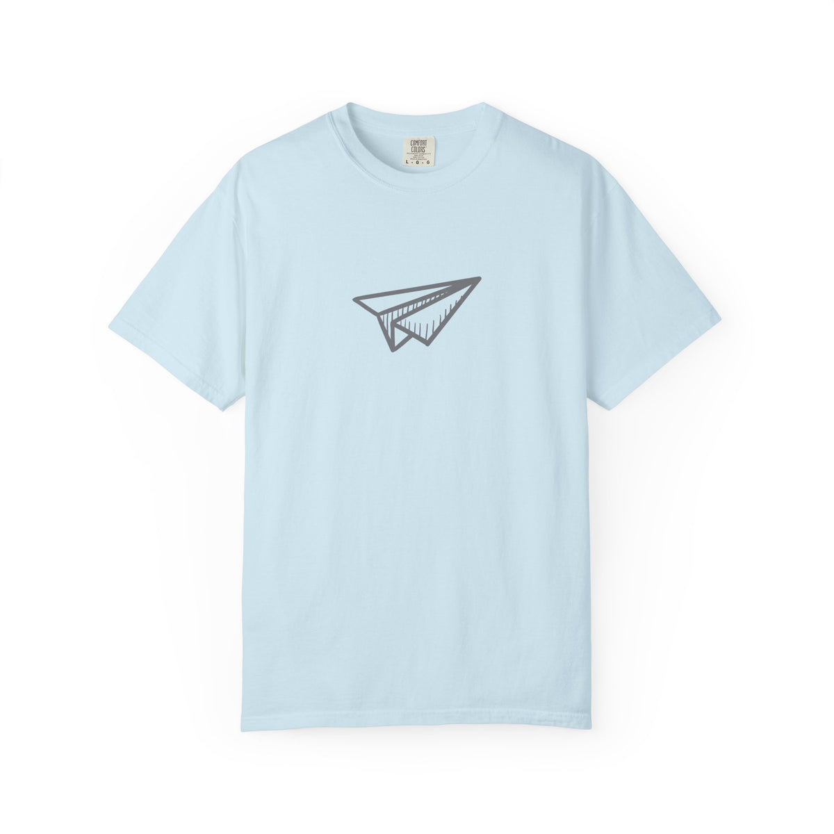 Paper airplane travel graphic t-shirt