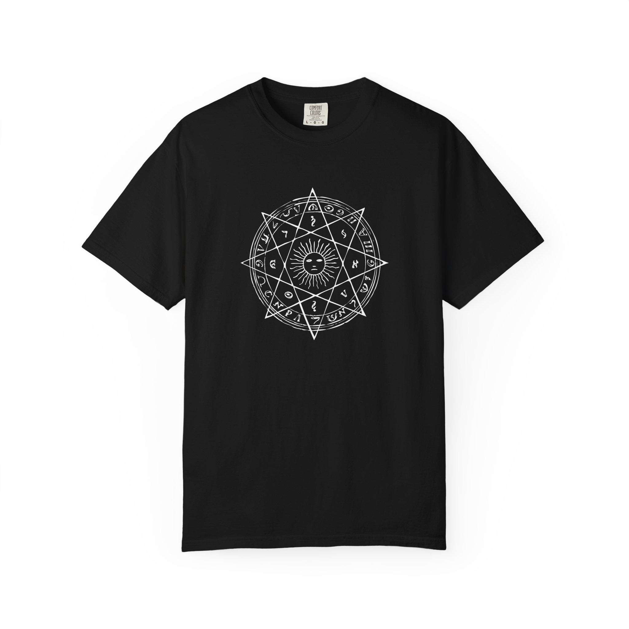 Mystic sun mandala graphic t-shirt