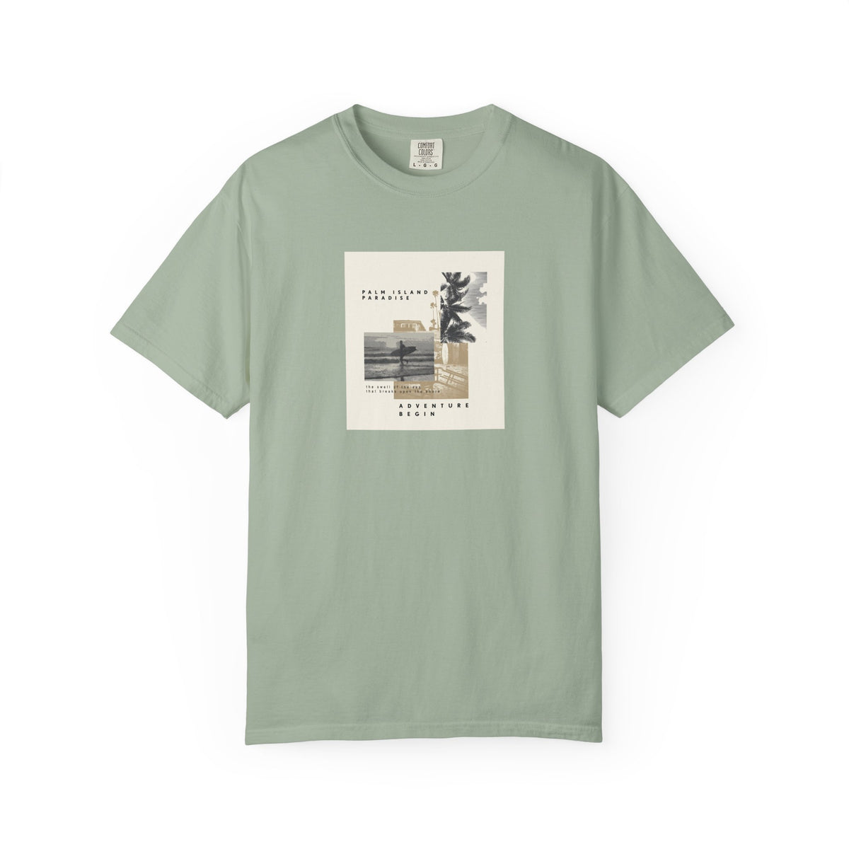 Unisex garment-dyed graphic t-shirt