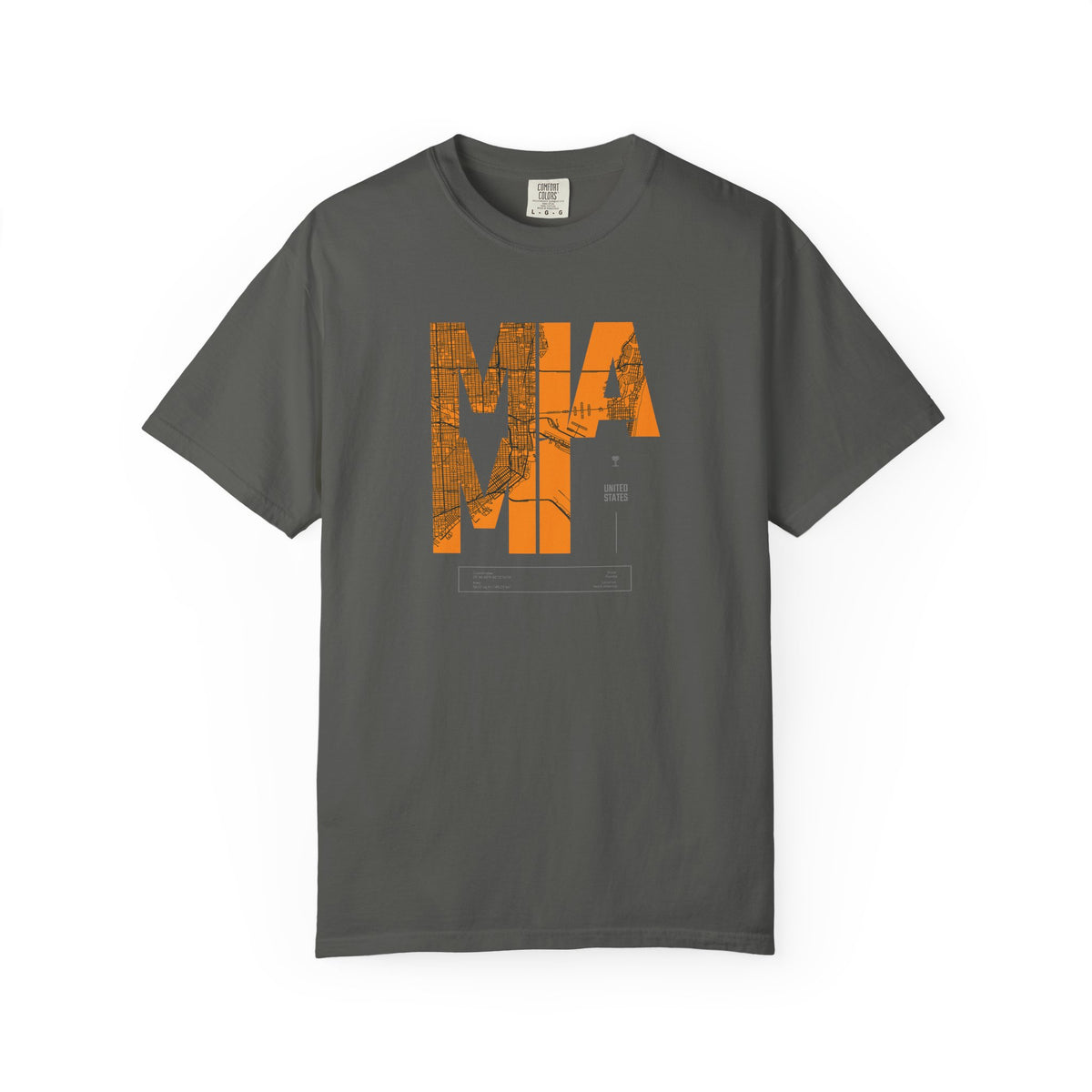 Mia mi retro block graphic t-shirt