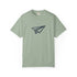 Paper airplane wanderlust graphic t-shirt